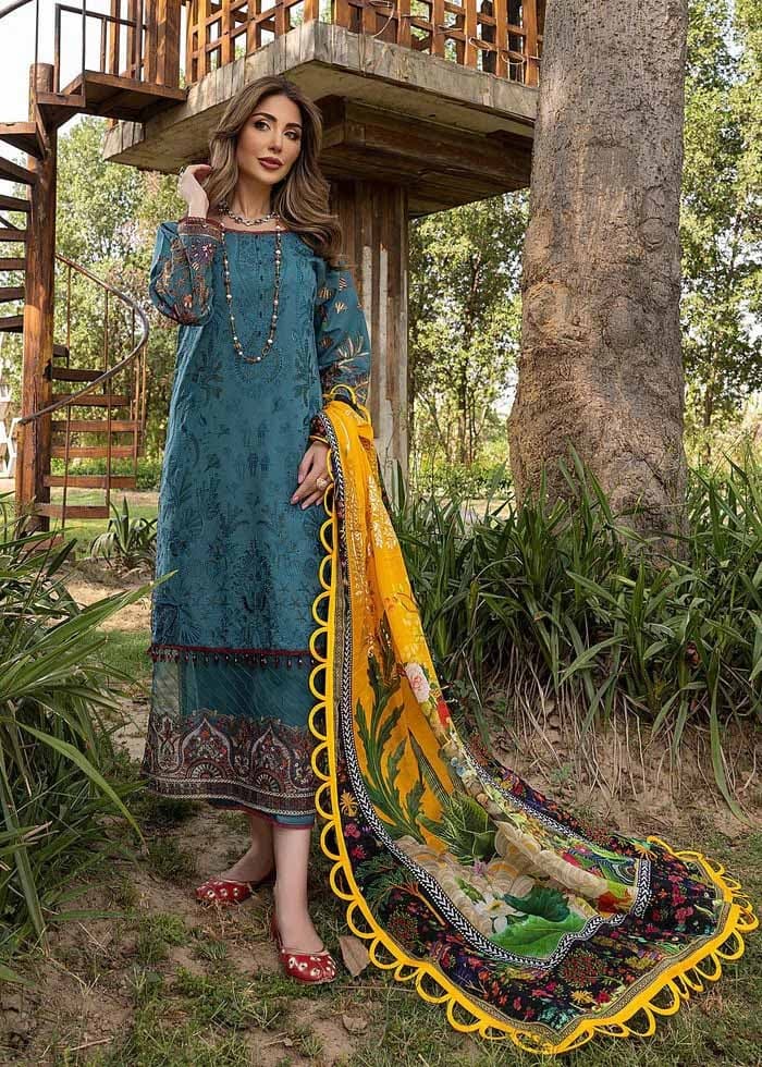 Zari Velvet Shawl Suit